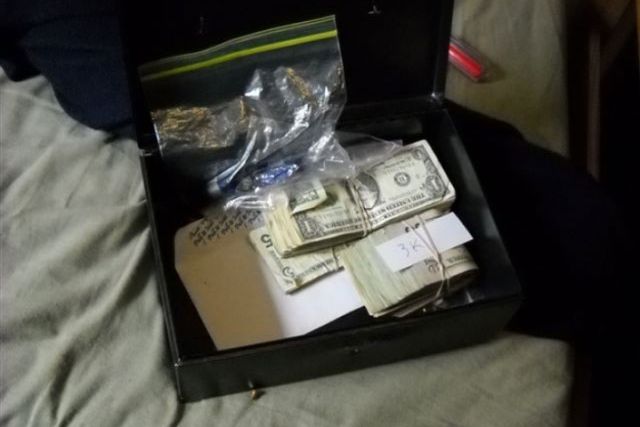 Some of the goodies found in suspended Columbia student Adam Klein's dorm room